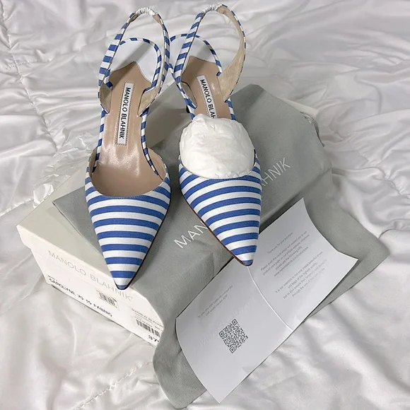 🖤NIB💕Carolyne Stripe Slingback Pumps - Picture 2 of 16